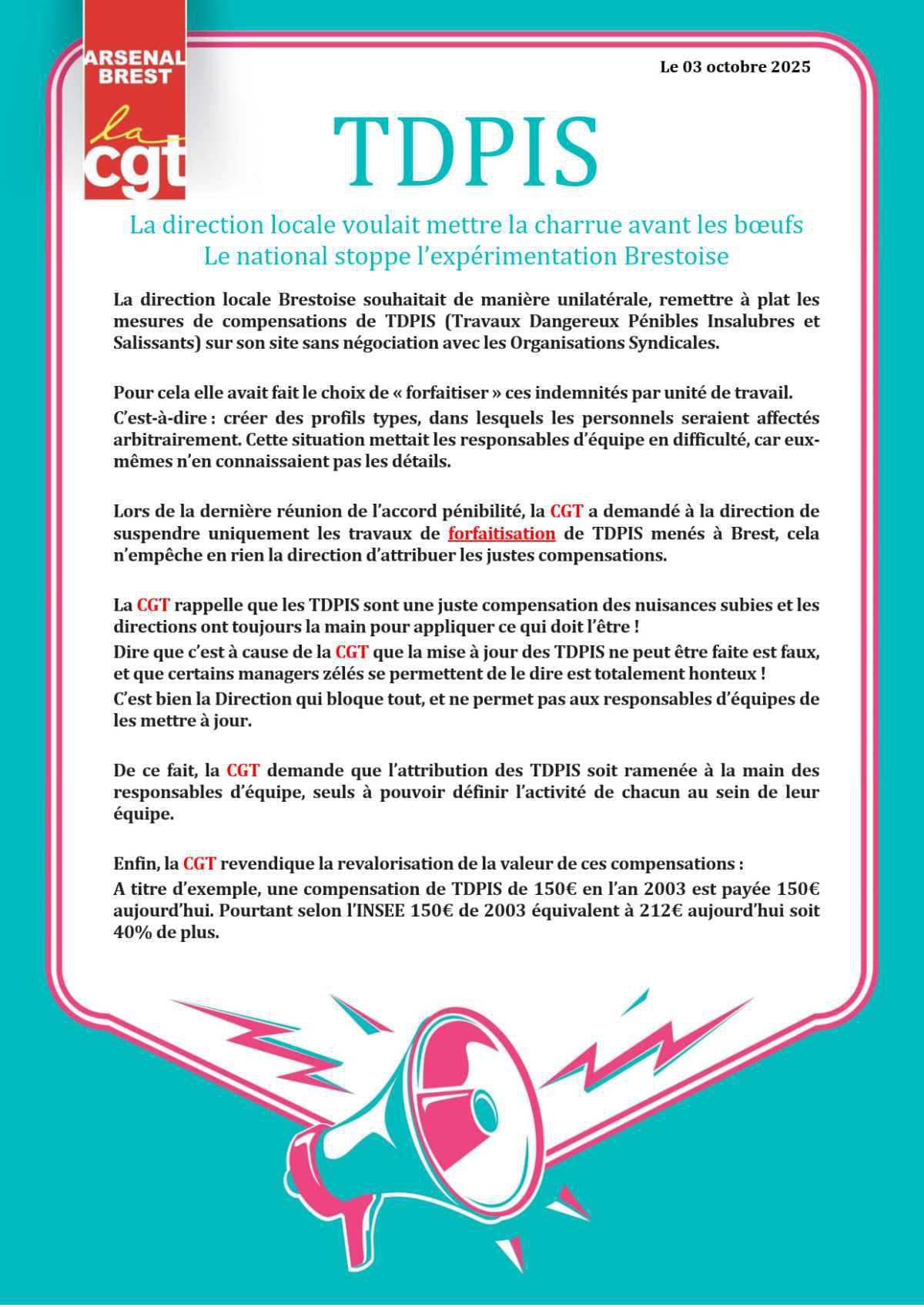 TDPIS - La direction locale de Naval Group ment aux personnels!