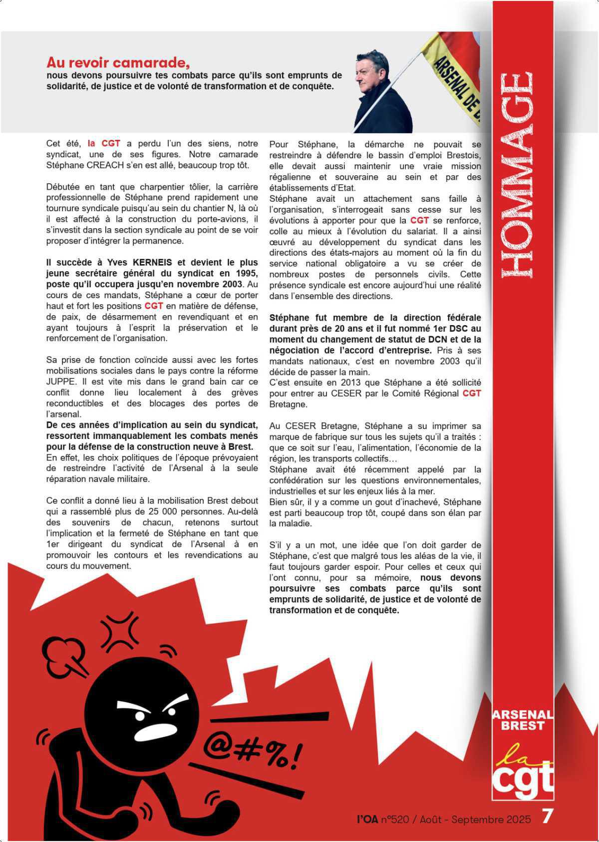 L'OA : Aout - Septembre 2025