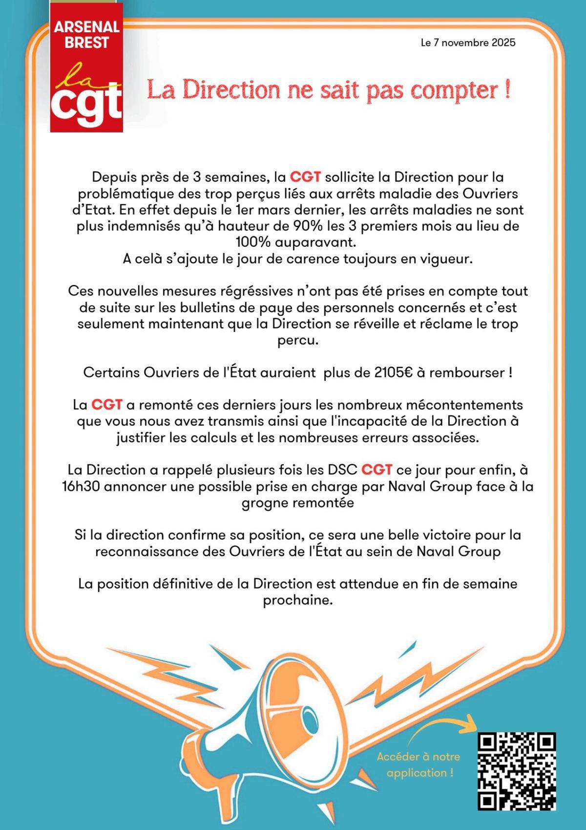 Trop perçus des PMAD NG : La Direction ne sait pas compter !