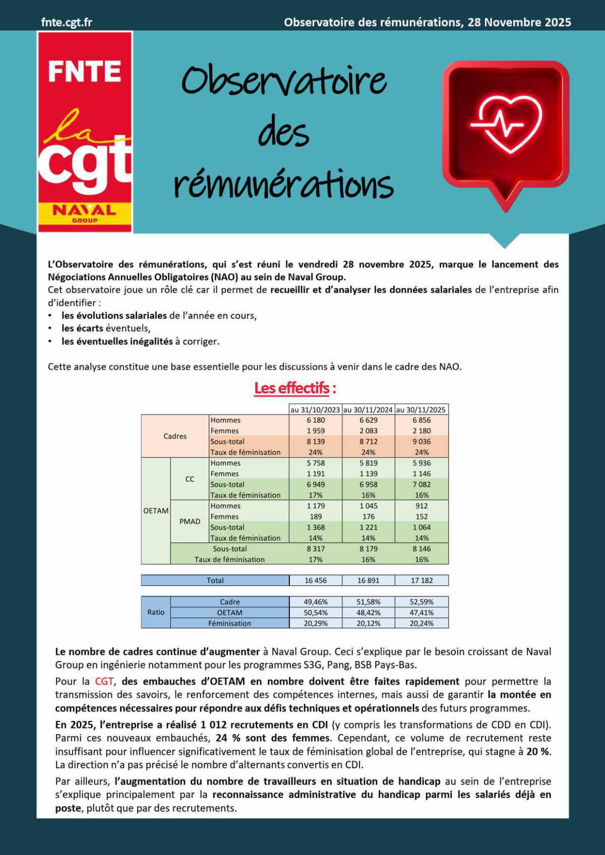 NAO 2026 : Compte-Rendu de l'Observatoire Des Rémunérations