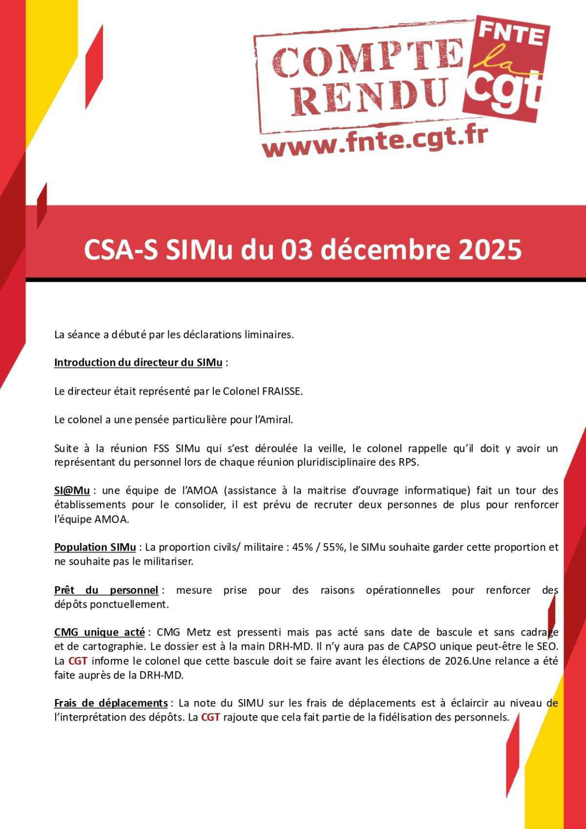 CSAS SIMU du 3 décembre 2025
