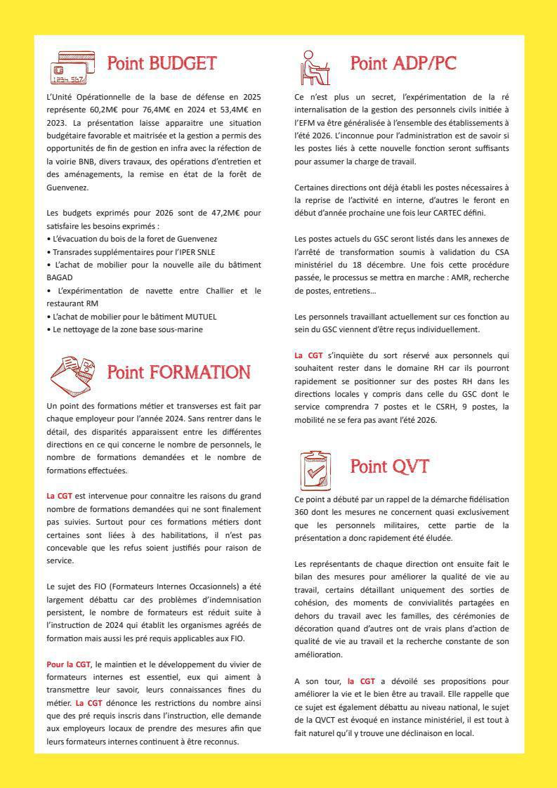 CSA de Base de défense du 27 novembre 2025