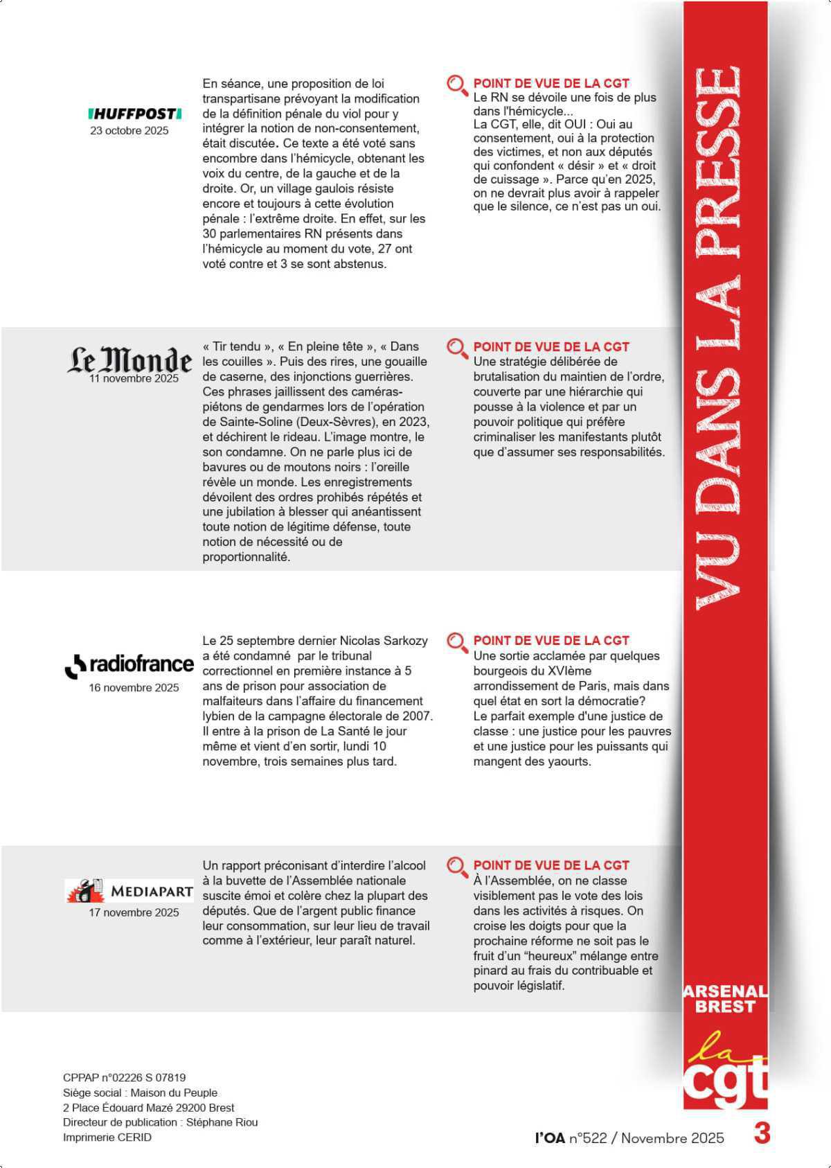 L'OA : Novembre 2025