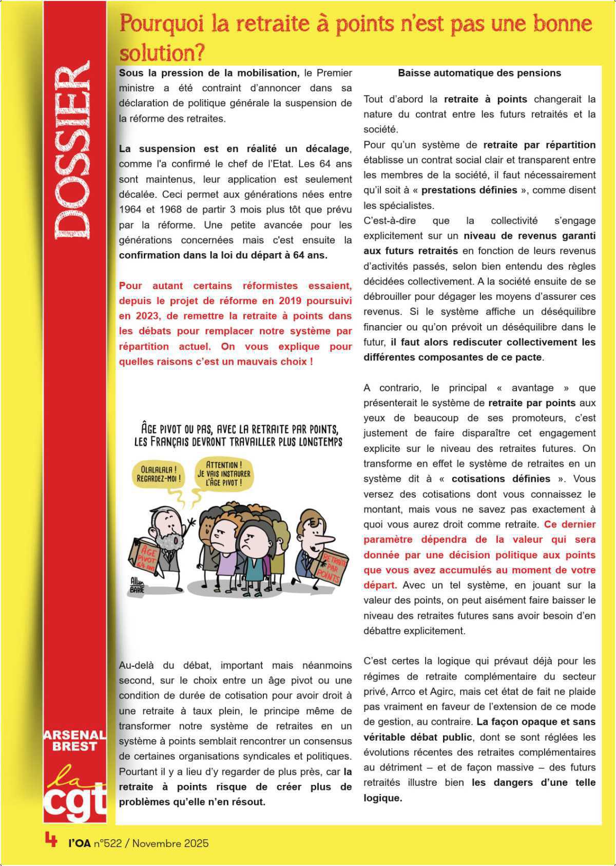 L'OA : Novembre 2025