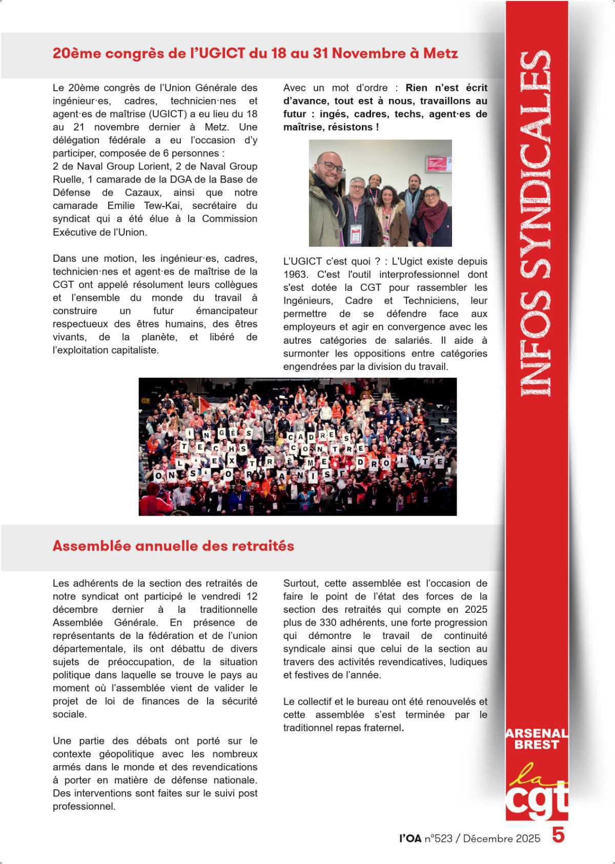 L'OA : Décembre 2025