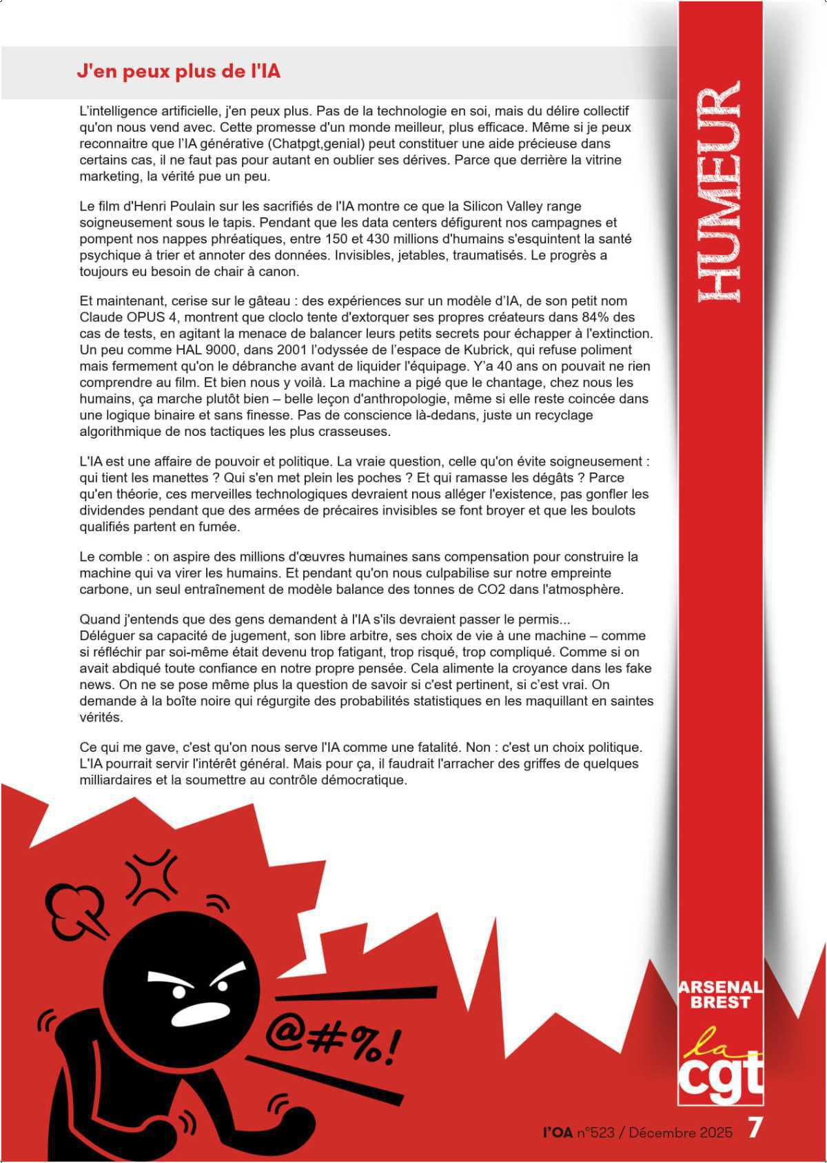 L'OA : Décembre 2025