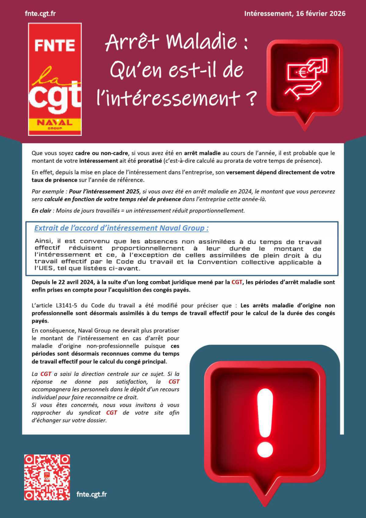 Arrêt maladie : Qu'en est-il de l'intéressement ?