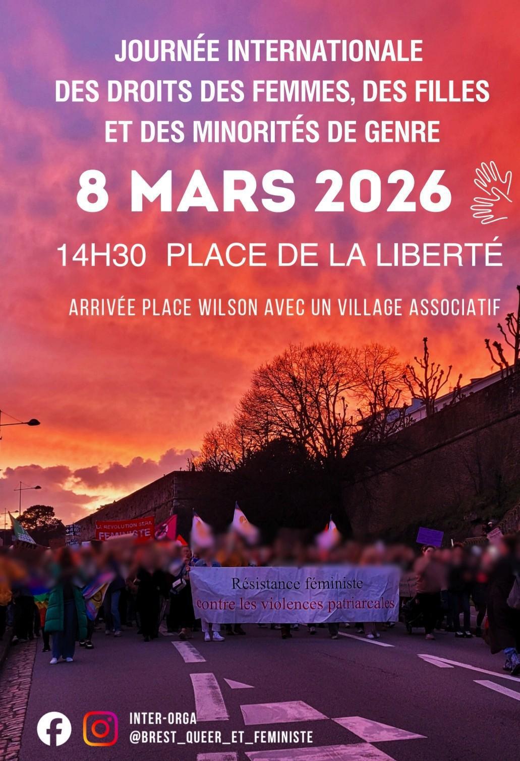 Manifestation Dimanche 8 mars à 14h30