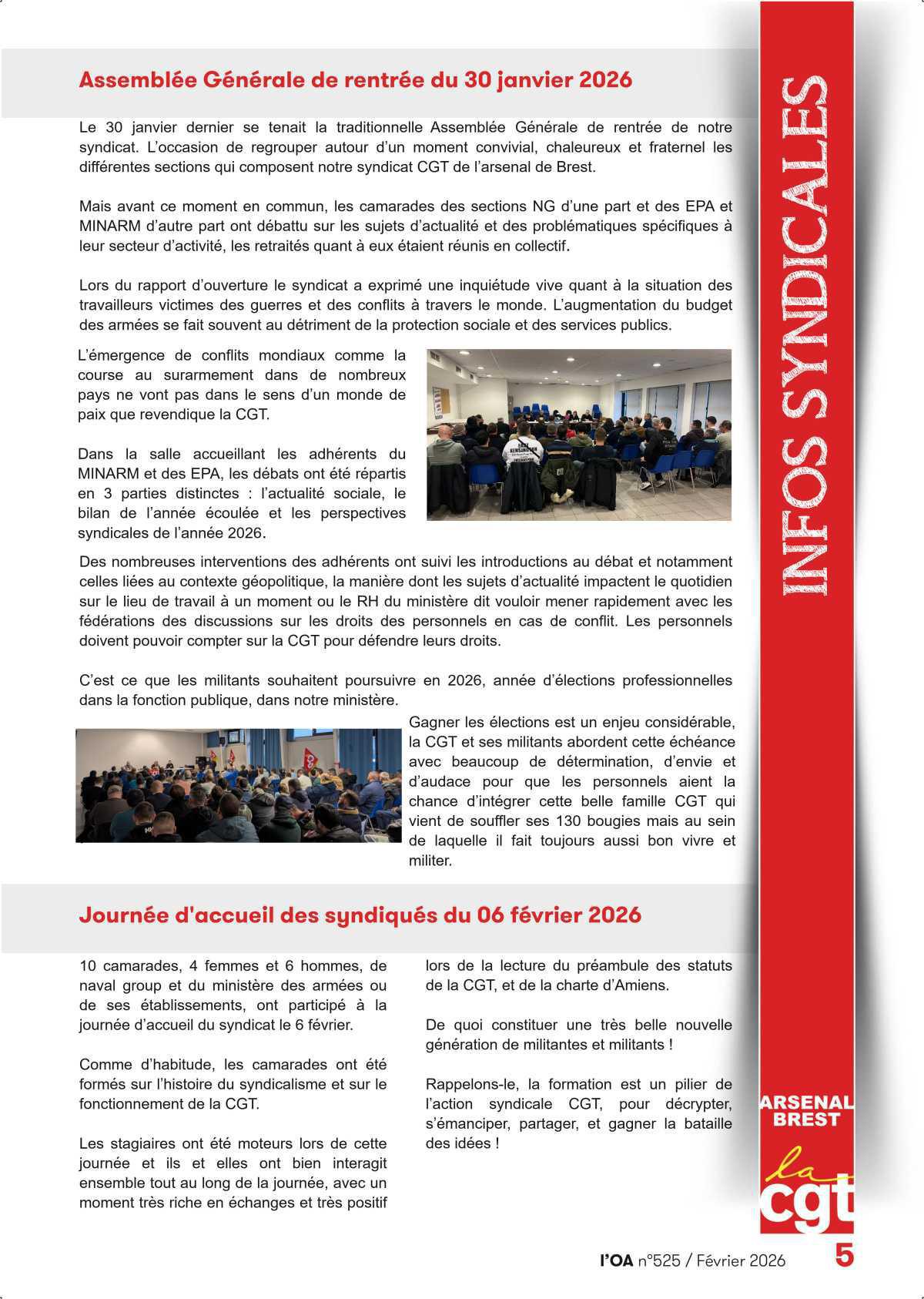 L'OA : Février 2026