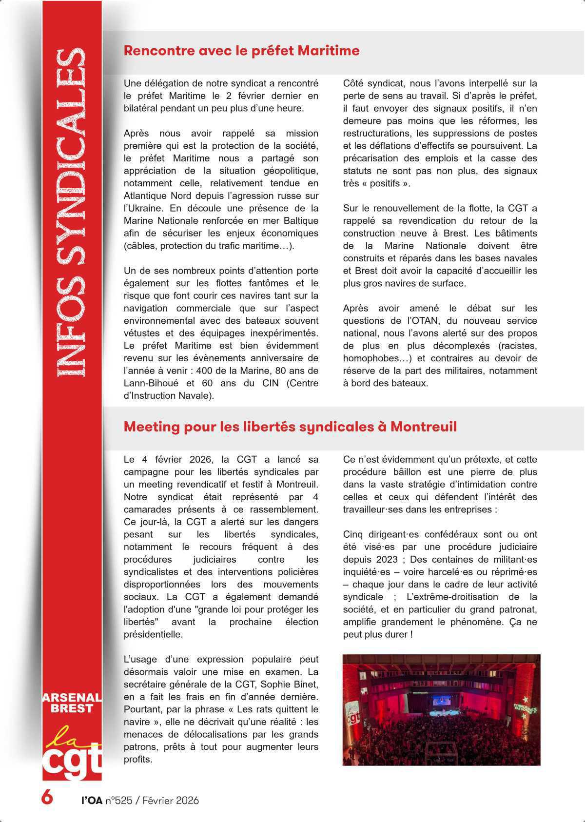 L'OA : Février 2026