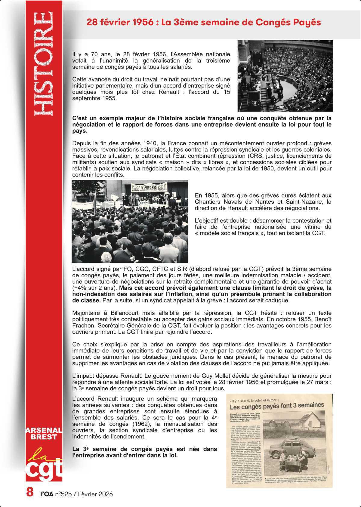 L'OA : Février 2026