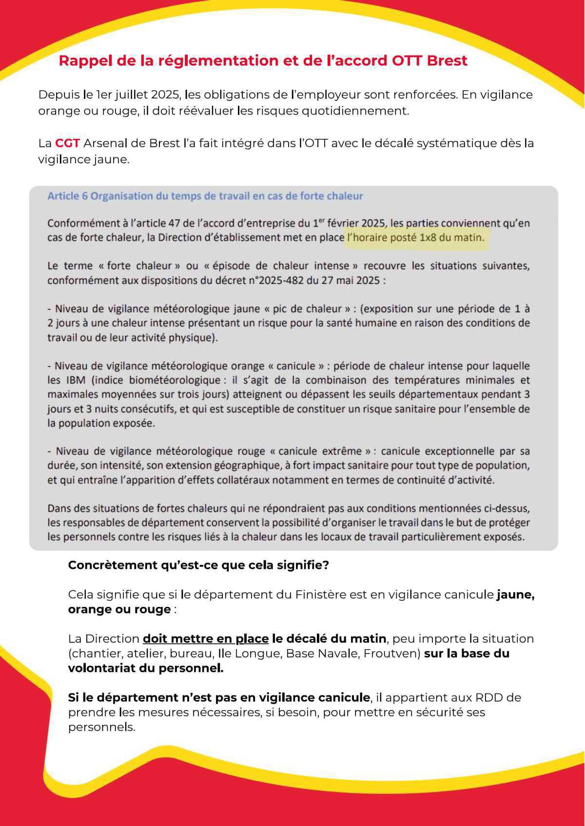 Travail en forte chaleur : A partir de quand peut-on (vraiment) exercer son droit de retrait?