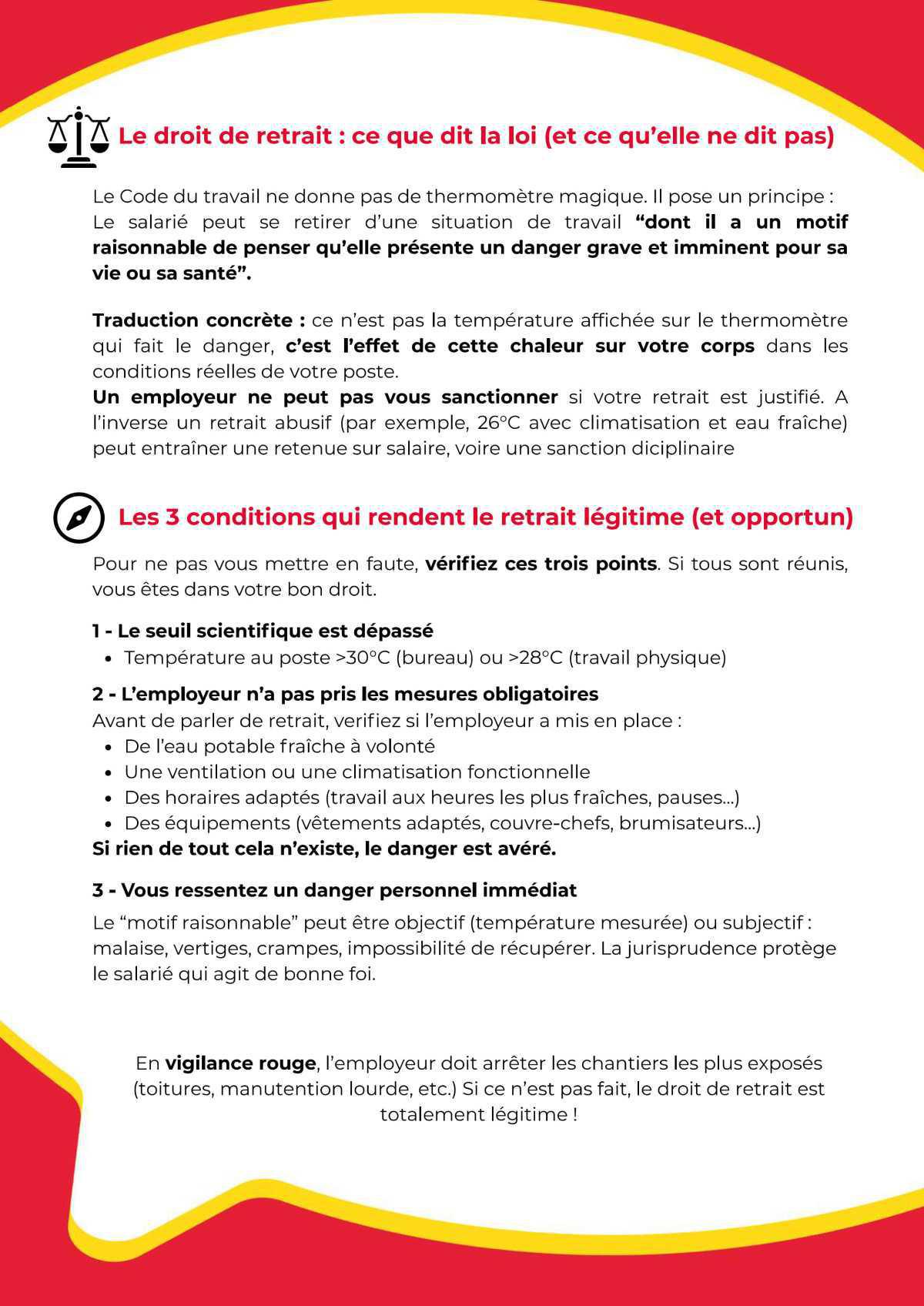 Travail en forte chaleur : A partir de quand peut-on (vraiment) exercer son droit de retrait?