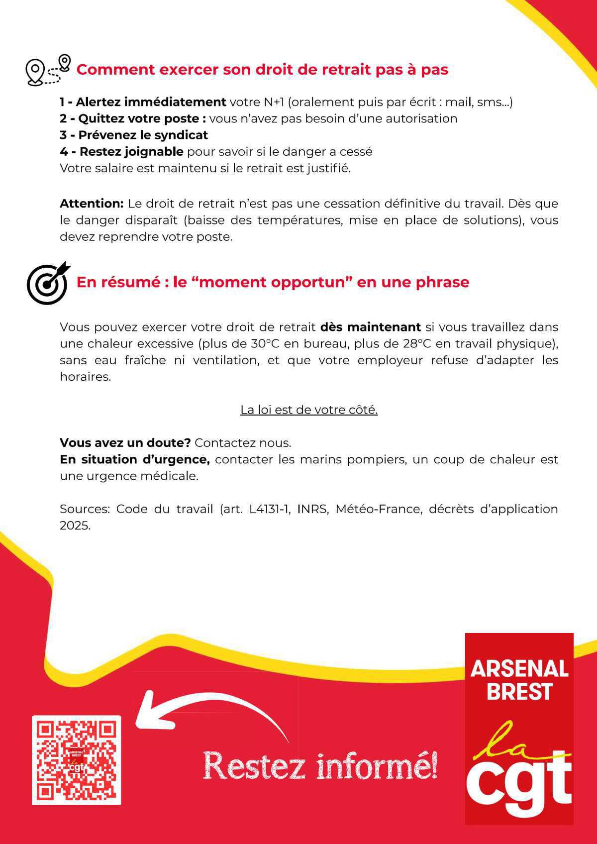Travail en forte chaleur : A partir de quand peut-on (vraiment) exercer son droit de retrait?