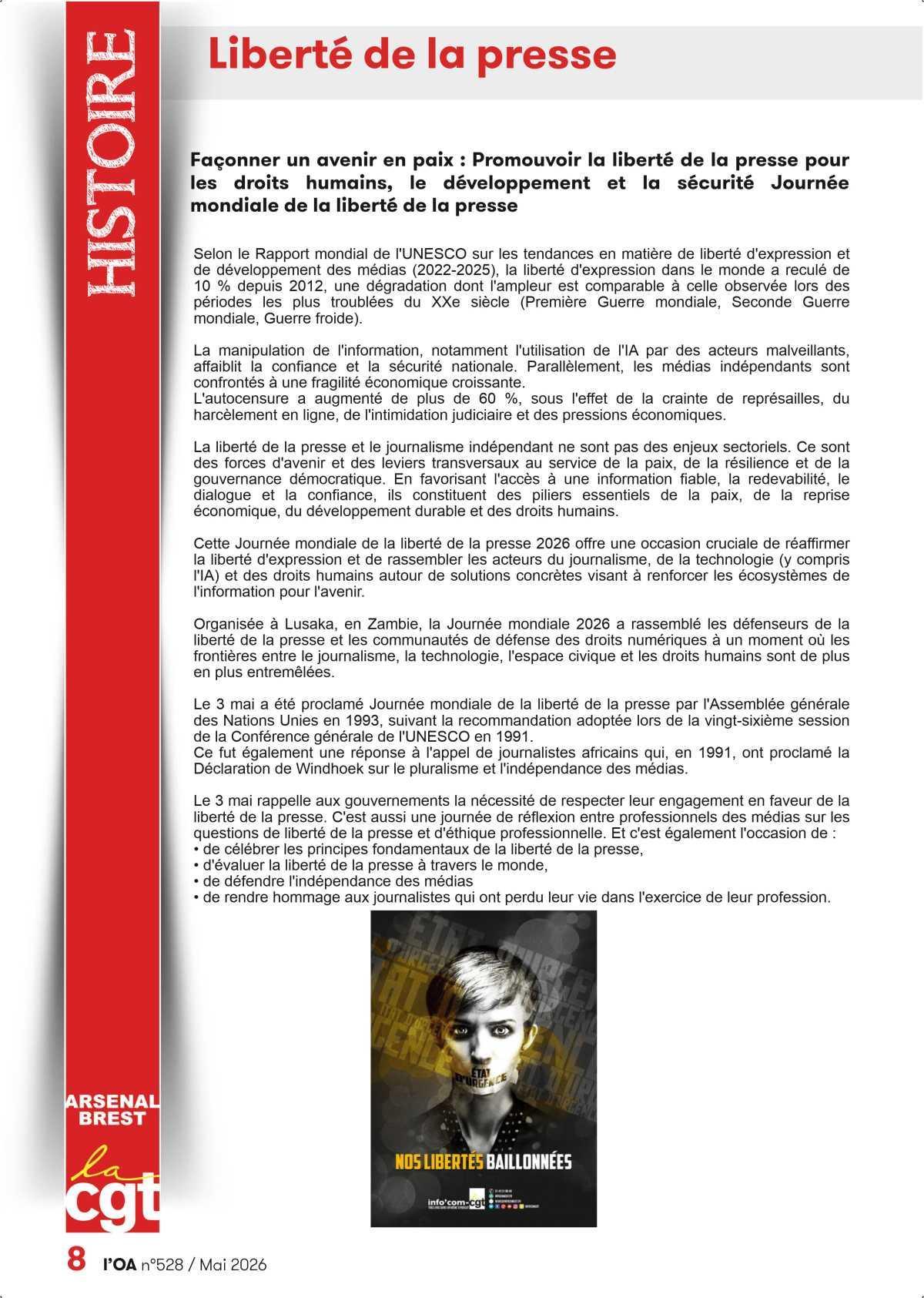 L'OA : Mai 2026