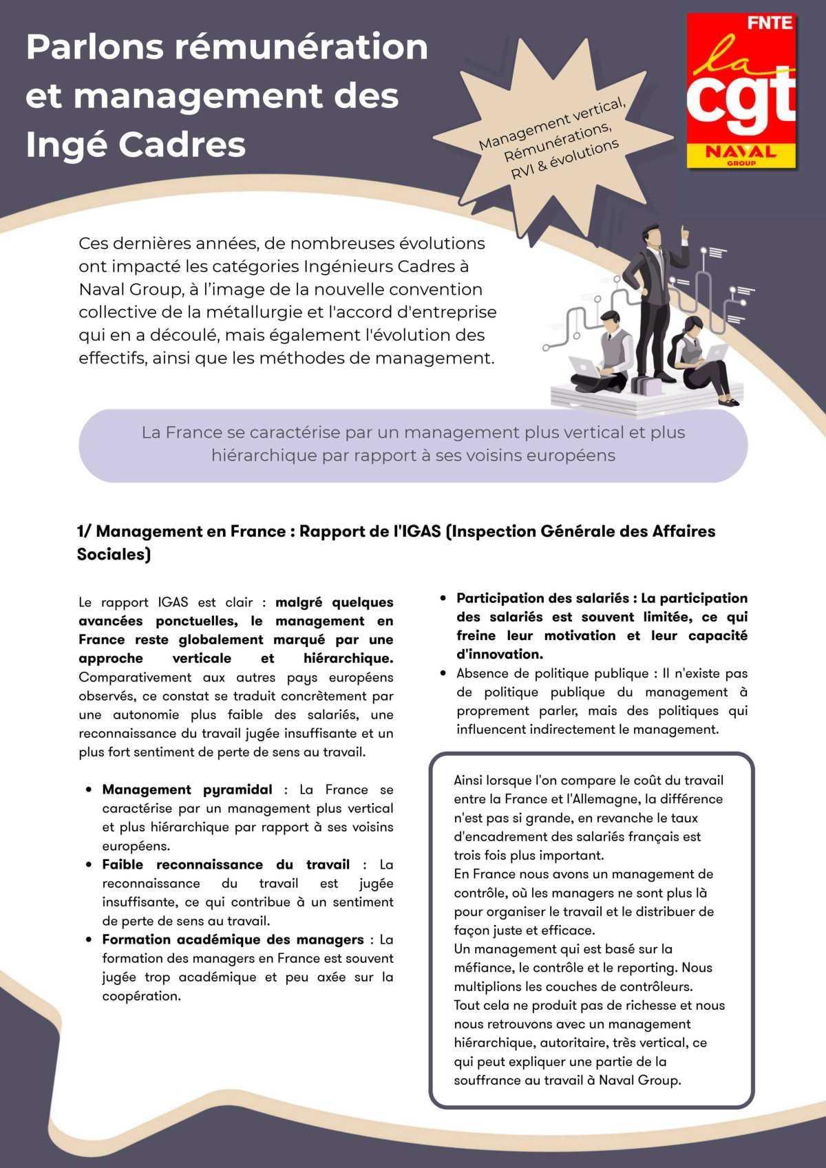 Parlons rémunération et management des Ingénieurs Cadres
