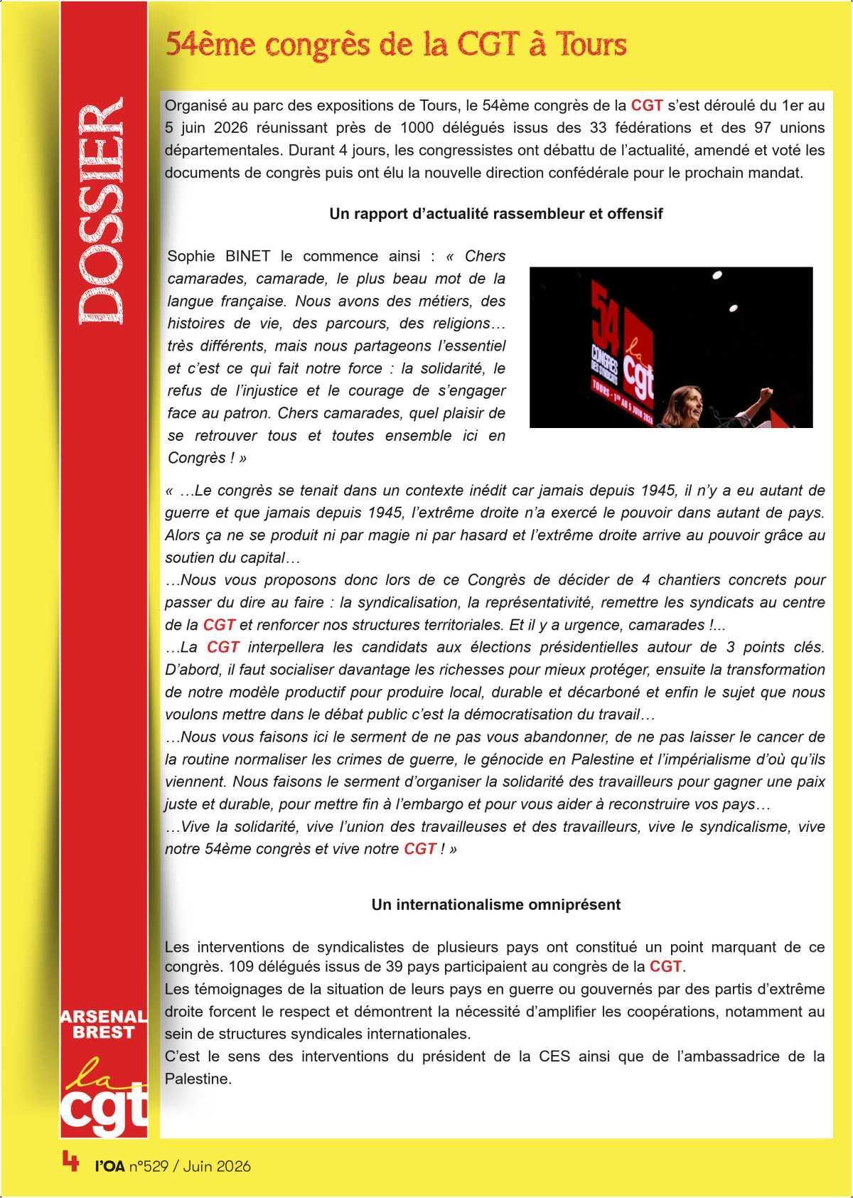 L'OA : Juin 2026