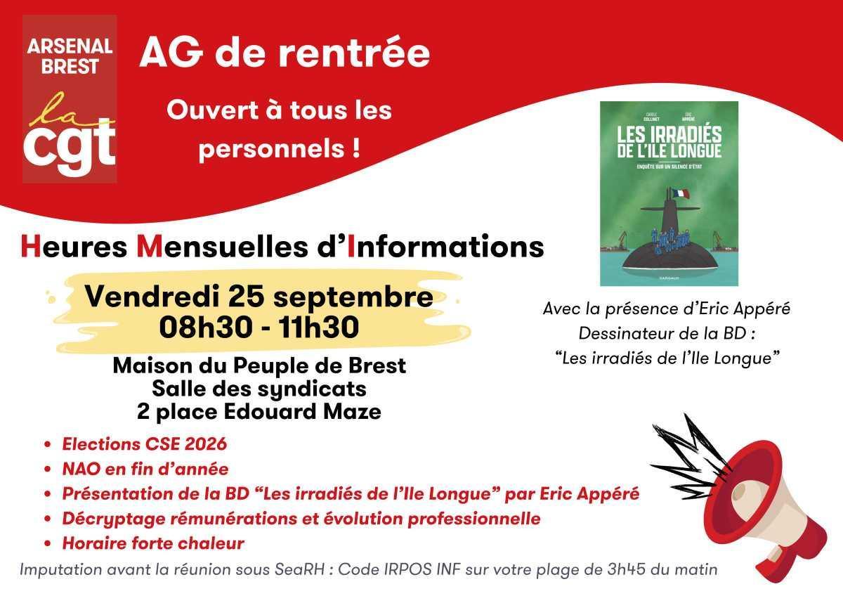 NG: Assemblée Générale de rentrée Vendredi 25 septembre