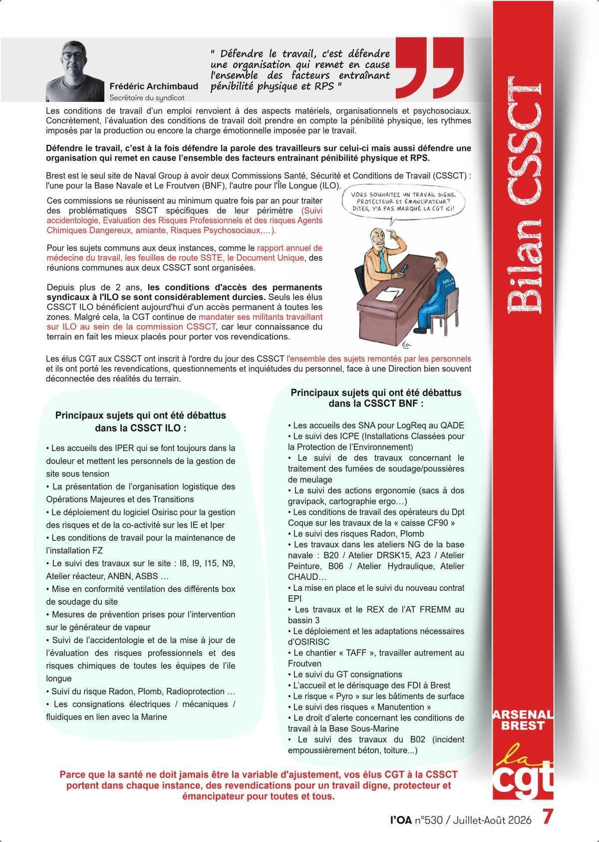L'OA : Elections CSE Naval Group 2026