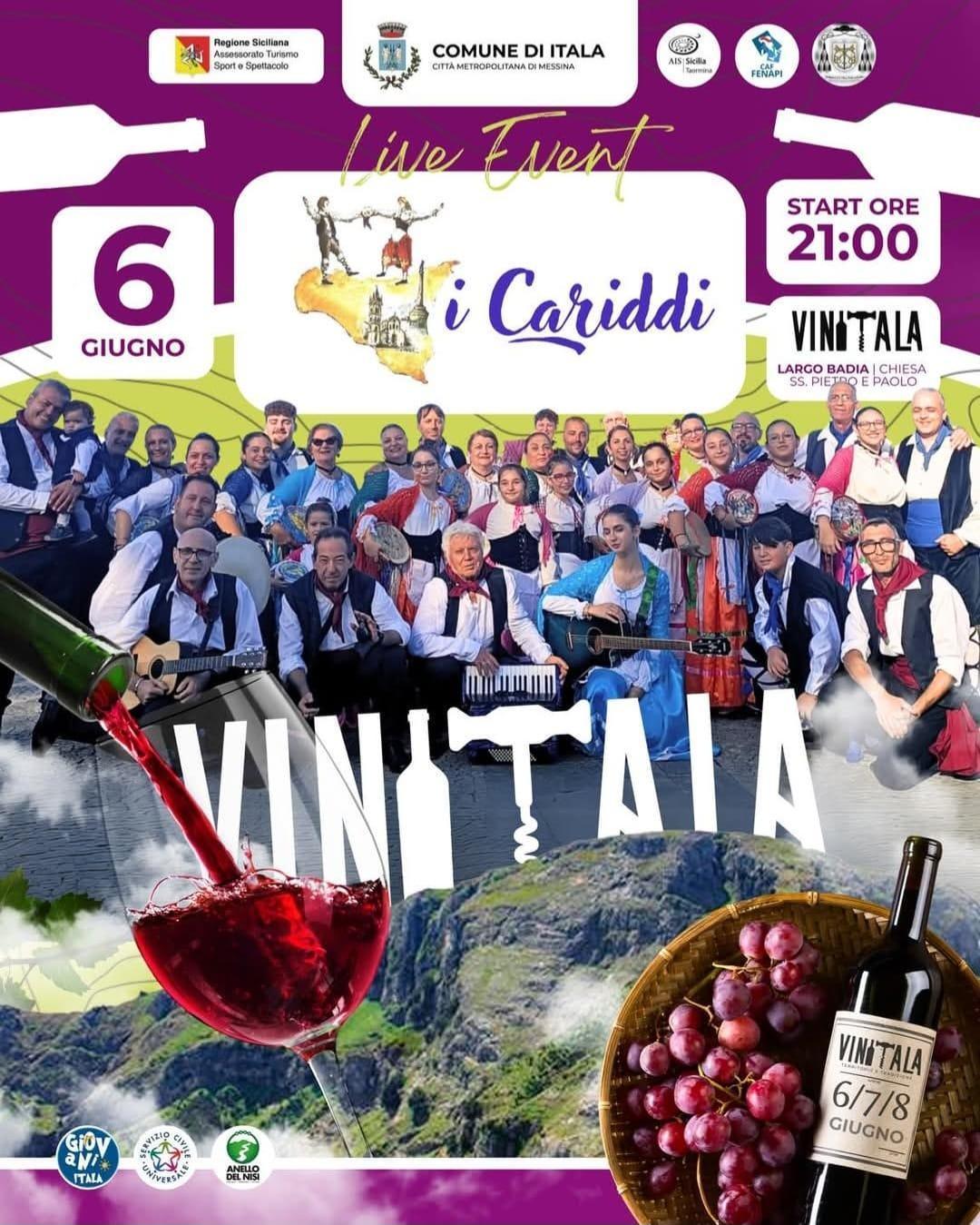 I Cariddi - VINITALA Territorio e Tradizione 5ª edizione (inizio ore 21.00)