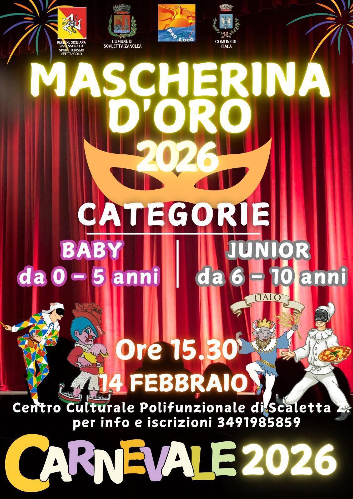 La Mascherina d'Oro (inizio ore 15.30)