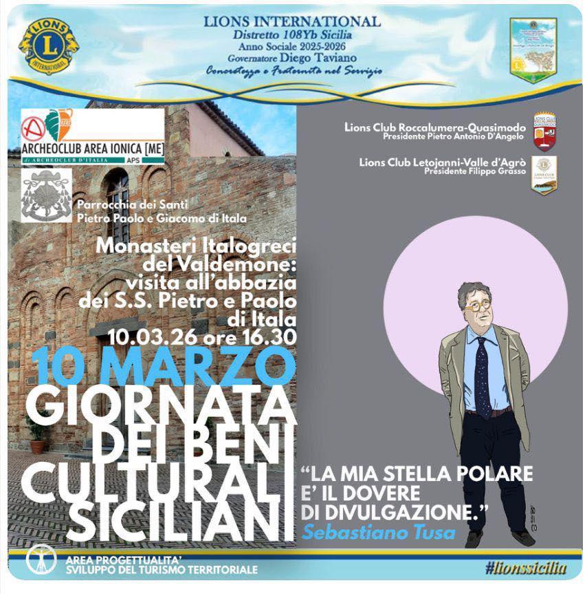 Giornata dei Beni Culturali Siciliani (inizio ore 16.30)