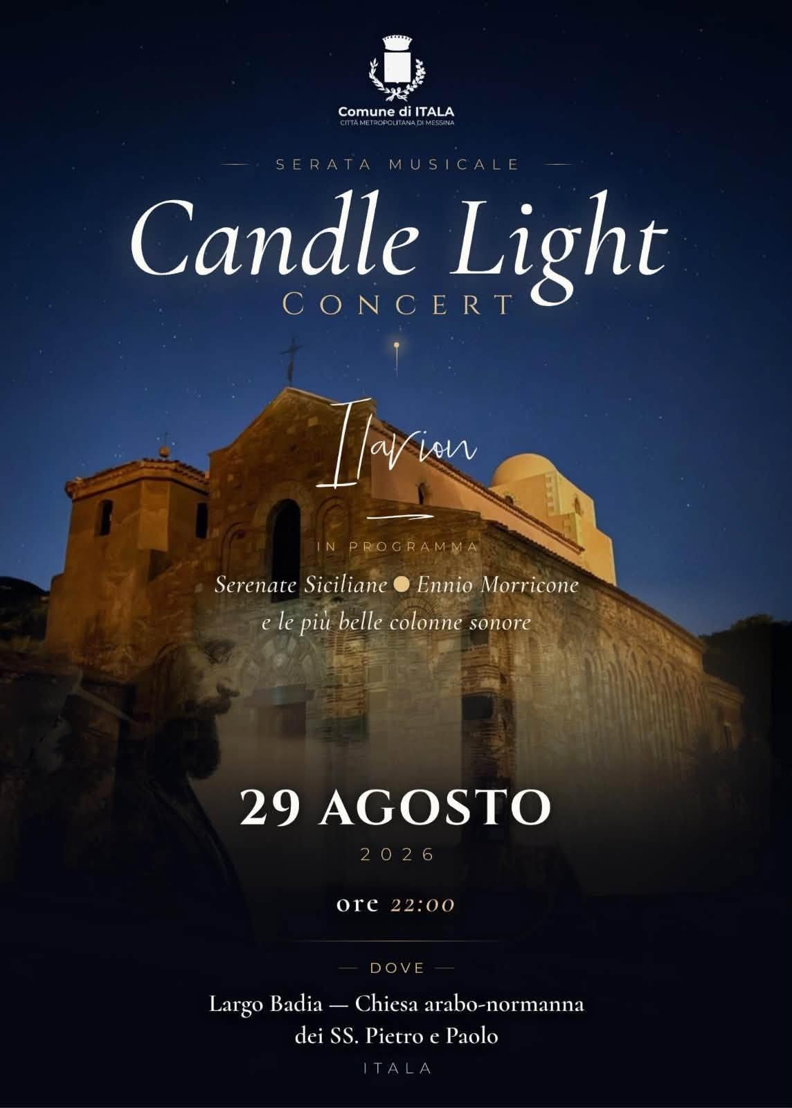 Candle Light Concert - Ilarion (inizio ore 22:00) Candle Light Concert - Ilarion (inizio ore 22:00)