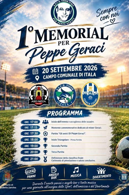 1° Memorial per Giuseppe Geraci (Inizio ore 17.00)