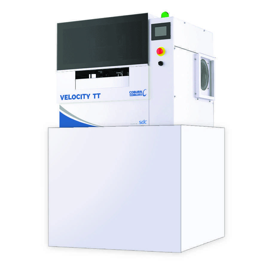 Coburn Technologies presenta Velocity TT, el nuevo sistema giratorio de recubrimiento de lentes ópticos de mesa