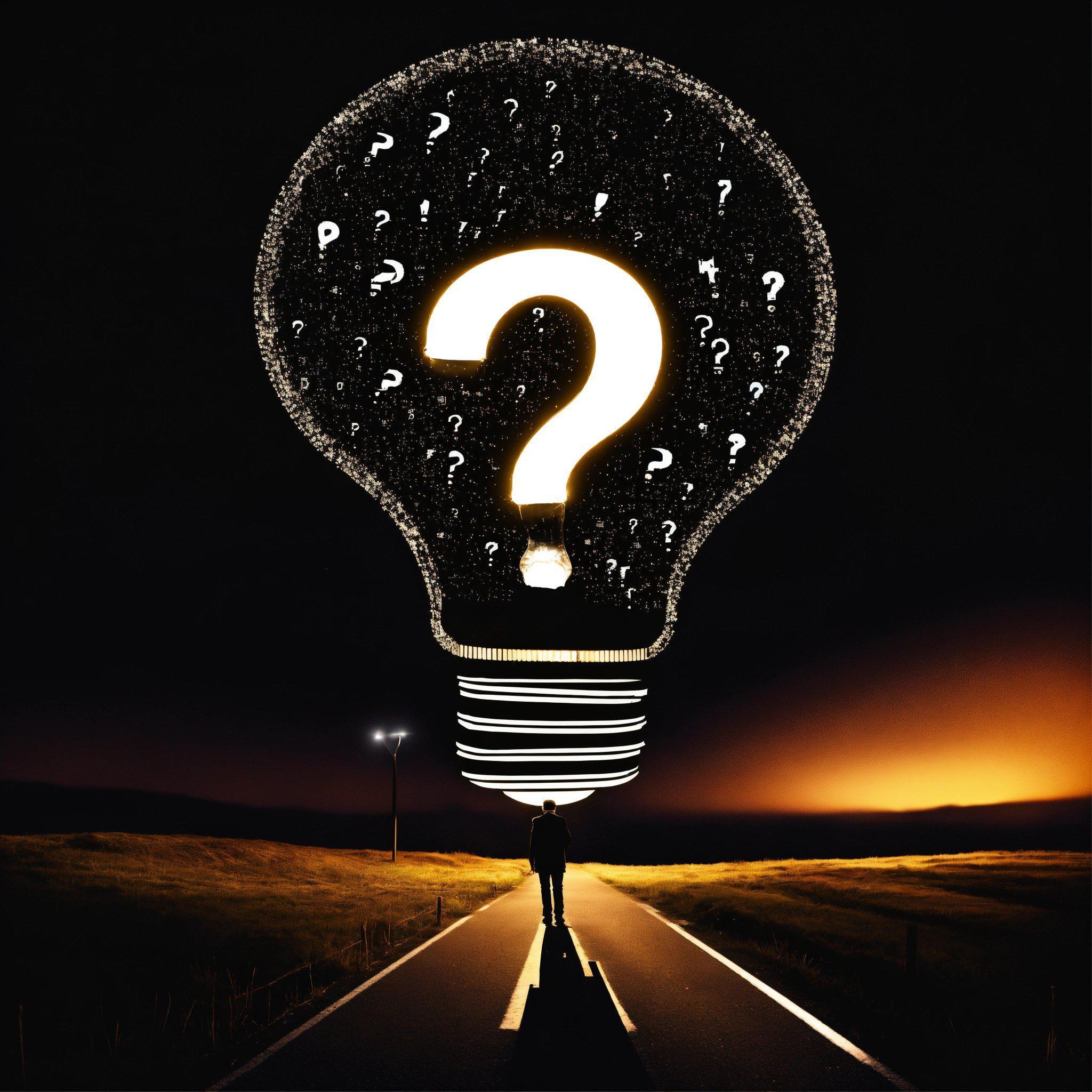 a man came up with an idea (in the form of a light