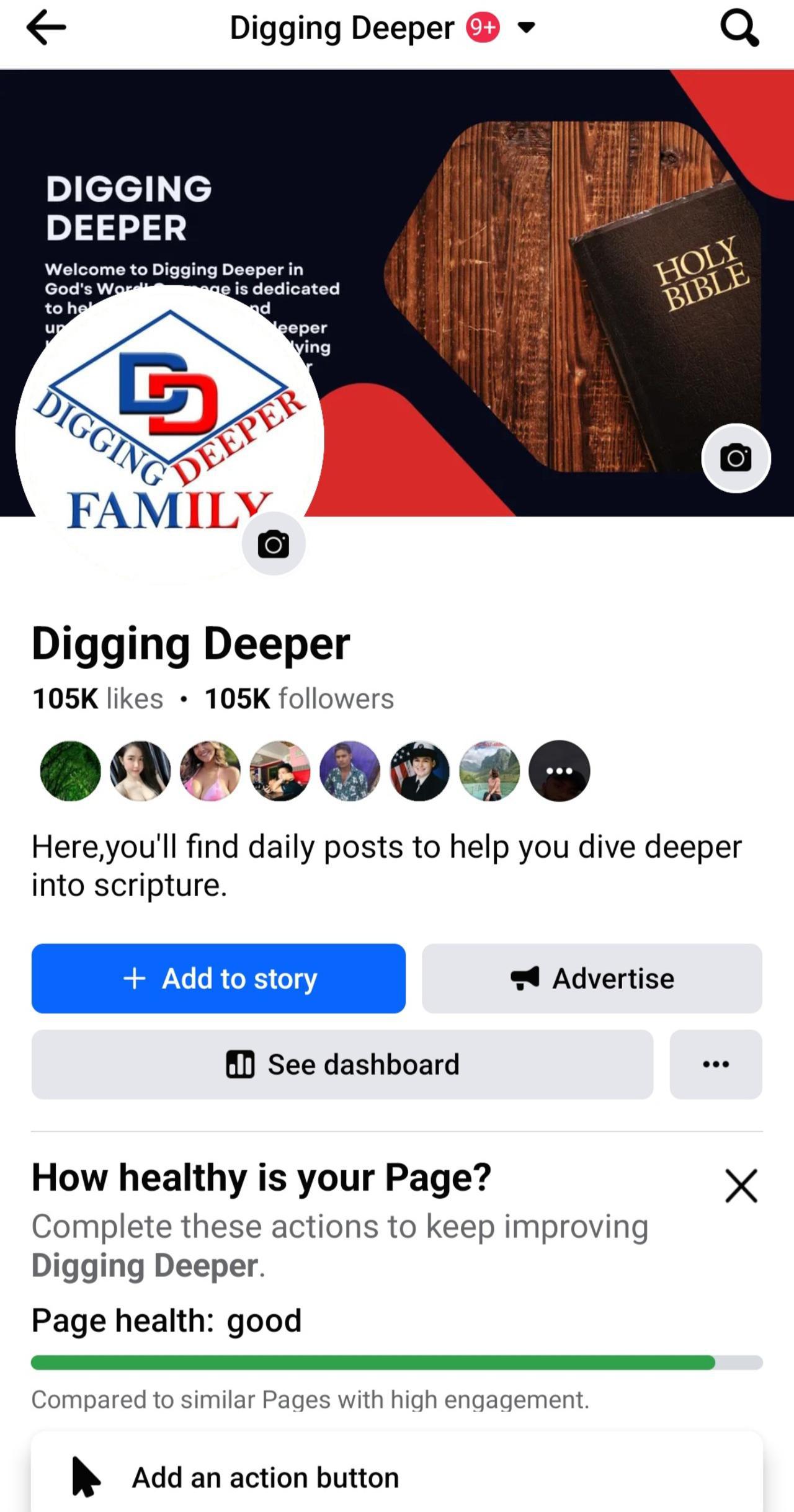 Digging Deeper Facebook PageScreenshot