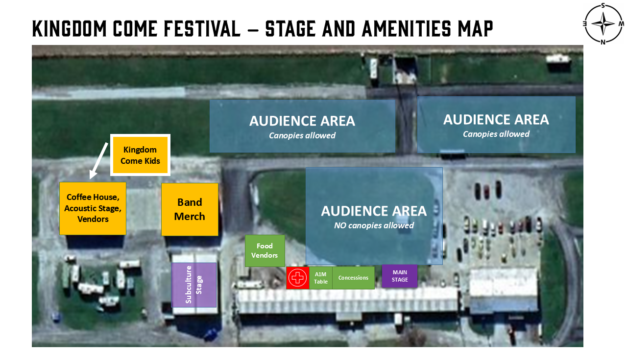 KCF - Stage and Amenities Map