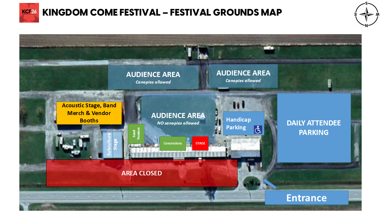 KCF - Festival Grounds Map