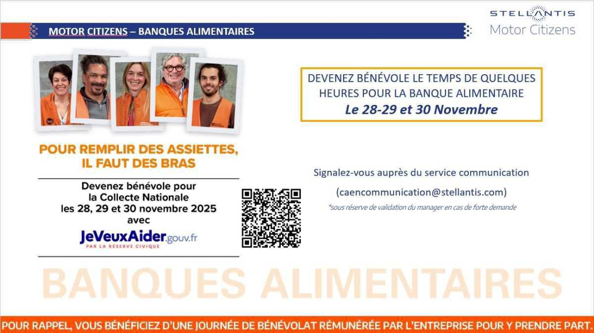 MOTOR CITIZENS, bénévolat pour la banque alimentaire 