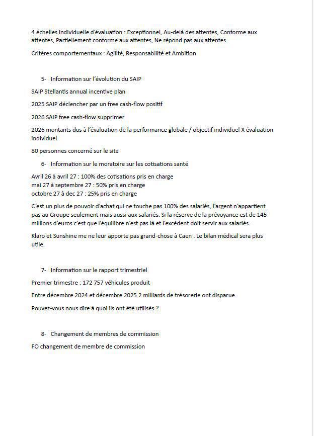 compte rendu CSE Ordinaire du 29 avril