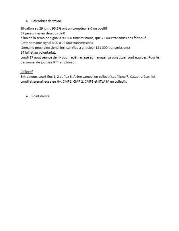 Compte rendu du CSE ordinaire du mois de juin