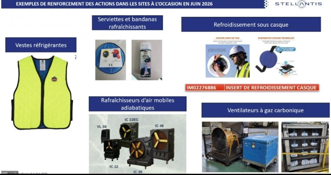 Comission Santé Sécurité Conditions de Travail centrale concernant le plan chaleur. Demandée par la CFDT. 
