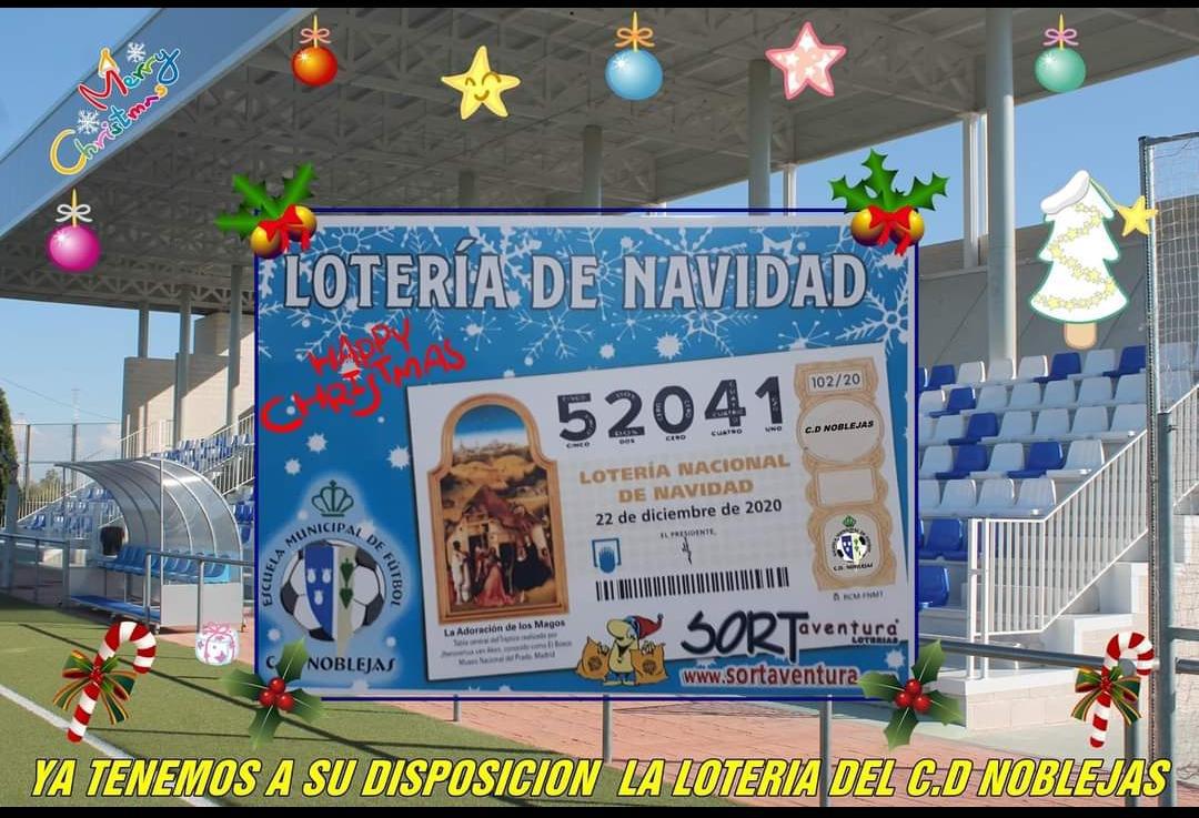 Disponible el décimo de Navidad del C.D. Noblejas