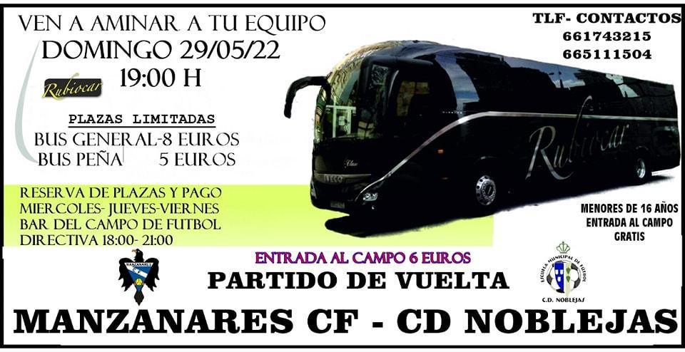 ¡¡¡ Ven en autobús a Manzanares con nosotros !!!