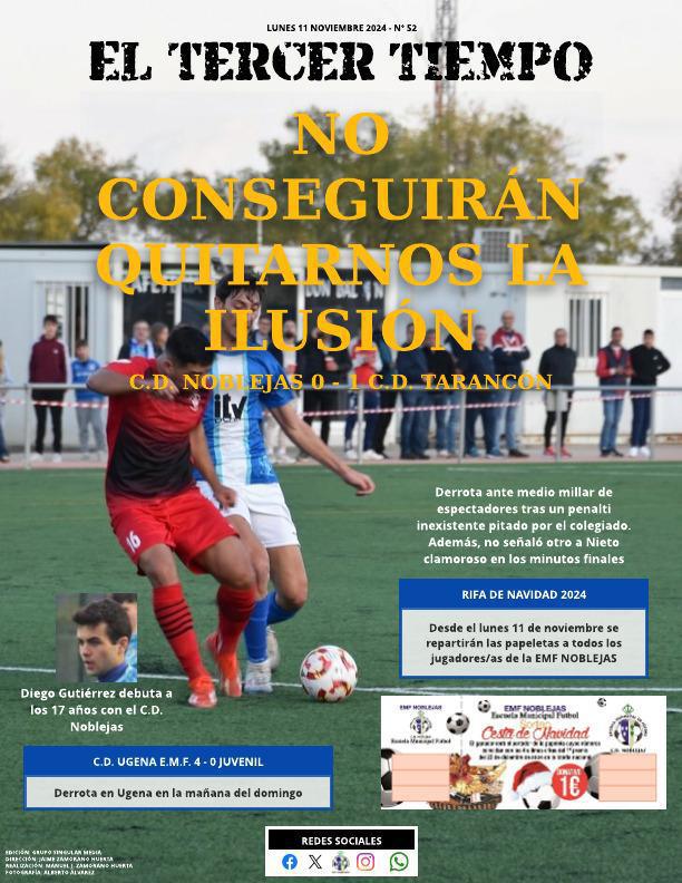 Portada lunes 11 noviembre 2024 - Nº 52