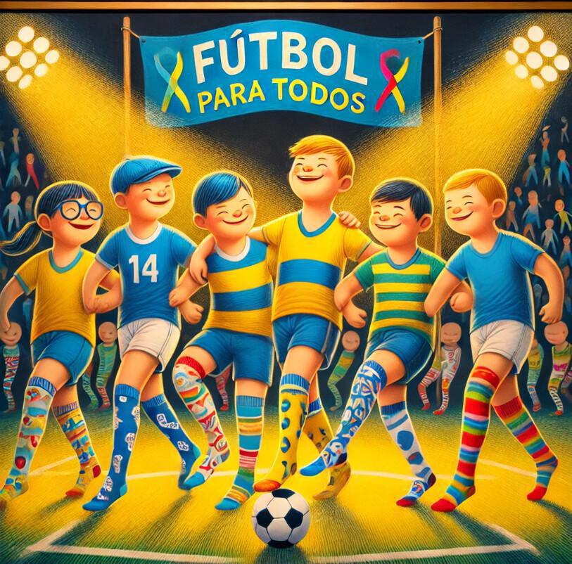La Escuela Municipal de Fútbol de Noblejas se une al Día Mundial del Síndrome de Down