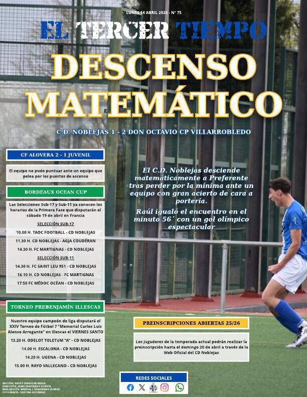 Portada lunes 14 abril 2025 - Nº 75