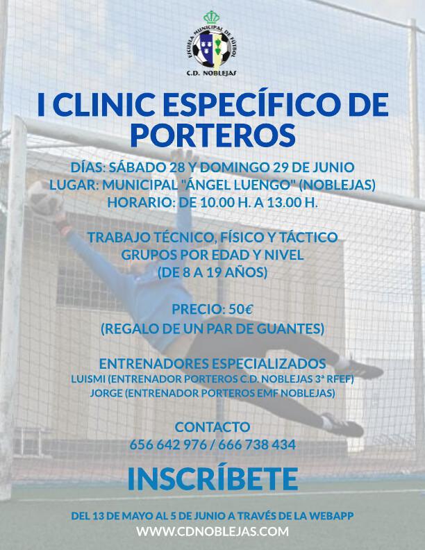 Inscripción I Clínic Específico de Porteros