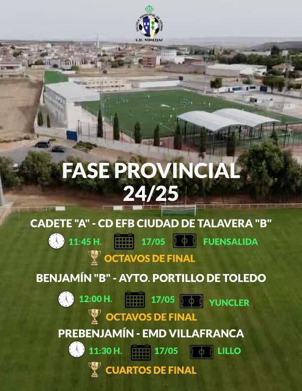 Tres Equipos del CD Noblejas Disputarán la Fase Provincial 24/25