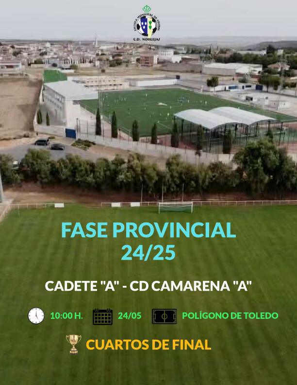 El Cadete “A” afronta los cuartos de final de la Fase Provincial El Cadete “A” afronta los cuartos de final de la Fase Provincial