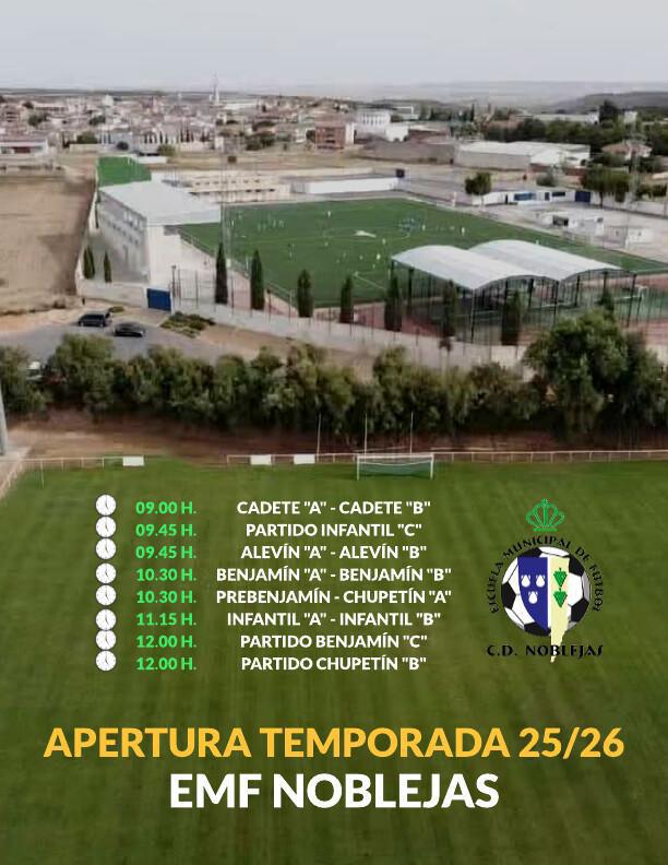 Jornada de Apertura de la Temporada 25/26 en la Escuela Municipal de Fútbol