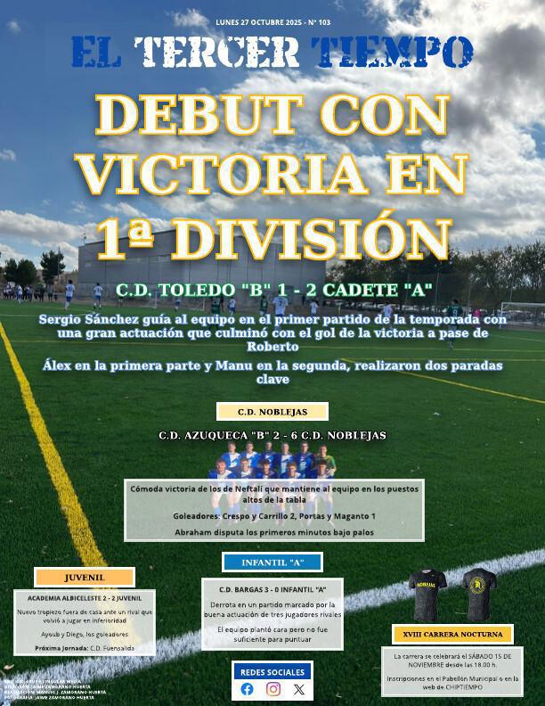 Portada lunes 27 octubre 2025 - Nº 103