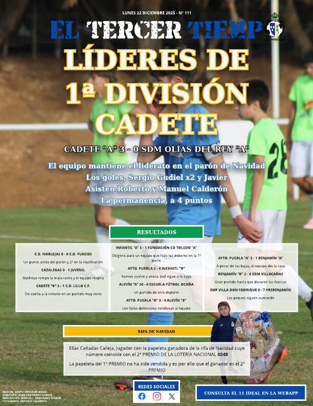 Portada lunes 22 diciembre 2025 - Nº 111