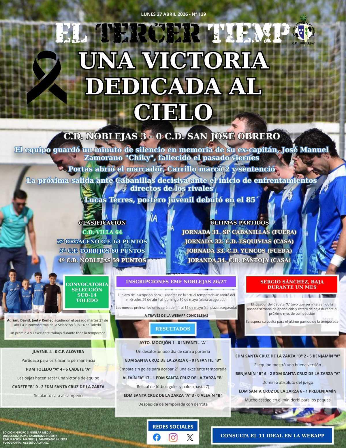 Portada lunes 27 abril 2026 - Nº 129