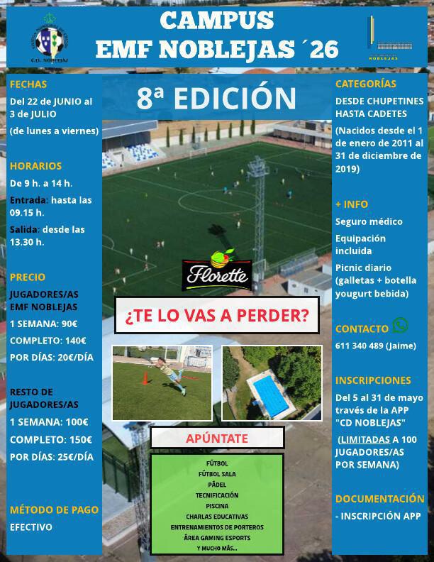 Campus de Verano EMF Noblejas ´26 Campus de Verano EMF Noblejas ´26